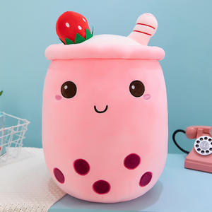 Fábrica al por mayor Venta caliente nuevo 25 35 50 70cm Linda taza de perla juguete de peluche burbuja dibujos animados burbuja taza de té almohada de felpa - Product Image 6
