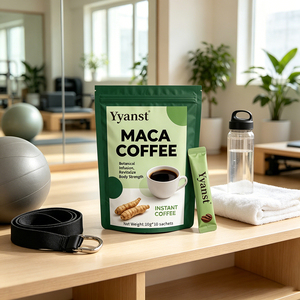 Café Instantáneo Herbal Botánico de Raíz de Maca, 10g*10 Sobres, Bolsa Verde Reutilizable, Nutre Suavemente, Alivia la Fatiga Diaria - Product Image 2