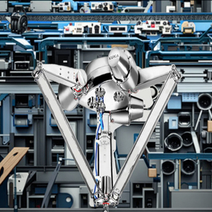 Robot KR, temps de cycle 0,32 s, précision de répétition, charge utile 3 kg, corps en acier inoxydable et fibre de carbone, moteur 4 axes - Product Image 4