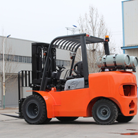 Chariot élévateur à fourche MDT G-019 Chine, 2-5 tonnes, alimenté au GPL, tout-terrain, moteur Cummins, certifié CE/ISO