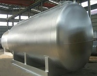 Réservoir de stockage horizontal de 2000 L de haute qualité à double couche pour huile d'olive, eau, lait, jus et boissons