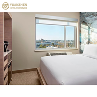 Ensemble de meubles de chambre d'hôtel haut de gamme, design moderne en panneaux de bois durables, solutions personnalisées pour les hôtels et complexes hôteliers 5 étoiles