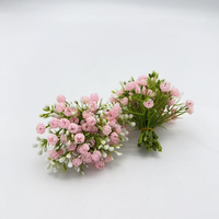 Fleurs artificielles en plastique en gros, type Gypsophile, pour décoration de bouquets de mariage, matériel de bricolage pour feuillage floral