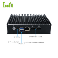 Cele-ron J3160 Mini PC 4 puertos LAN Pfsense Firewall Hardware DDR3 WiFi Red Firewall Router EE. UU./UE Plug Thin Client PC Nuevo