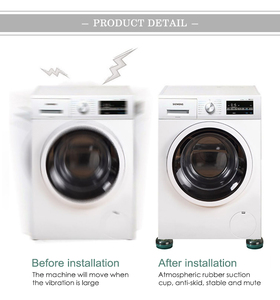 Anti Vibration Feet Pads Rubber Legs Slip-stop Silent Skid Raiser <b>Mat</b> for Washing Machine Support Dampers Stand Accessories - Product Image 6