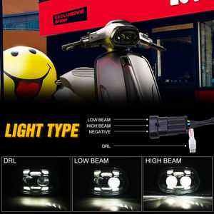 Phare avant LED de remplacement LOYO pour moto Sprint <span class=keywords><strong>150</strong></span> GL Super GTR 2017-2025, phare de scooter durable avec DRL, indice de protection IP67 - Product Image 3