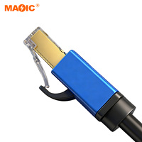 Kabel Jaringan Ethernet RJ45 OEM Cat8 Patch Cord SFTP Kabel Jumper Ethernet Cat8
