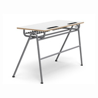 Bureau et chaise d'école en bois, fournisseurs de mobilier scolaire, ensemble bureau et chaise pour étudiants