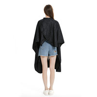 Capas de peluquero de peluquería de poliéster con patrón de moda al por mayor, capas de corte de peluquería con patrón de piedra 7A-LPA