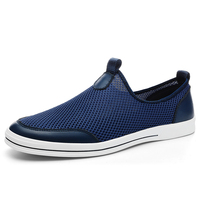 Chaussures de skate pour hommes en toile et maille respirante, basses, à lacets, plates, style rétro, faites à la main, ajourées avec trous d'aération