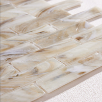 Bande mosaïque en verre massif, carrelage mural translucide pour cuisine et salle de bains, nouvel arrivage