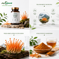 Extrait de Cordyceps Militaris en poudre 15%-20% Polysaccharides & 1%, 2%, 3% Cordycepine, qualité alimentaire, origine Zhejiang