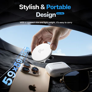 Soporte de cargador inalámbrico rápido de 15W para auriculares de teléfonos Android iPhone 12-16, compatible con Qi2, OEM con logotipo personalizado - Product Image 3