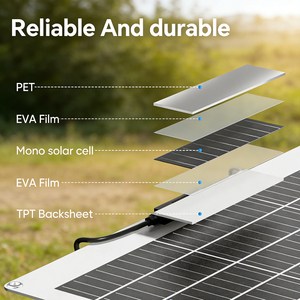 Panneau solaire flexible monocristallin Alecter APH-P112 haute efficacité 23% 100W 12V/24V ultra léger et étanche - Product Image 4