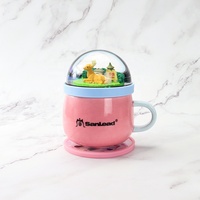Tasse en céramique/porcelaine de ml, liquide, de Silicone, bassin à paillettes, boule de neige, boisson pour café, bulle de lait, thé