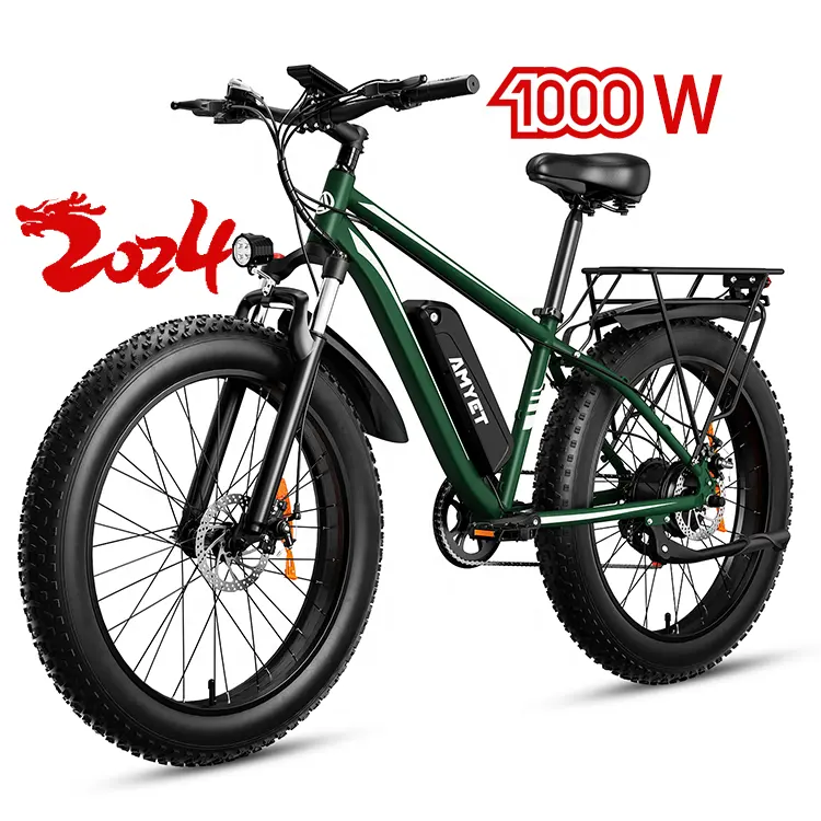 Ons Voorraad Duty Free 26 Inch Dikke Band Elektrische Bromfiets 48V 1000W 45 Km/h Fiets Chinese Fabriek Elektrische Fiets