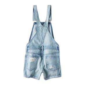 Custom <strong>Women</strong> Jumpsuit <strong>Shorts</strong> Ripped Distress Denim <strong>Shorts</strong> Rompers <strong>Dungarees</strong> Plus Size <strong>Women</strong> Pants Overalls - Product Image 4