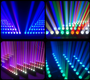 10 יחידות תאורת ראש נעה מסוג Beam Wash עם נורות LED RGBW בהספק 40W, בקרת DMX512, דירוג IP33, CRI 95, לאירועי חתונה, קריוקי ותאורת במה. - Product Image 4