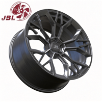 Jantes de voiture monobloc forgées en alliage d'aluminium de 16-24 pouces, finition bronze brossé, 5 branches, découpe méca, 5x112/114.3/120 pour voiture de tourisme