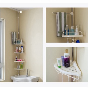 Scaffale portaoggetti verticale scaffale portaoggetti per bagno mensola portaoggetti angolare per cucina - Product Image 5