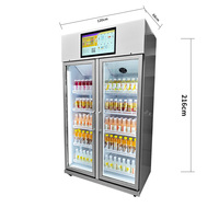 Feishiai Intelligente Gemakskast Verse Fruitgroenten Salade Slimme Koelkast Digitale Automaat