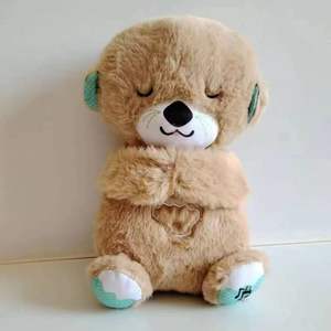 Peluche de Animal de Peluche Personalizado de Alta Calidad Más Vendido en 2026, Oso de Peluche que <span class=keywords><strong>Respira</strong></span>, Compañero Abrazable, Peluche de Nutria Dormilona, Regalos para Niños - Product Image 3