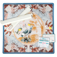 Tapis de jeu de Mahjong américain en boue de diatomée, surface douce, support antidérapant, imperméable, résistant à l'usure, pour réunions de famille et jeux de vacances