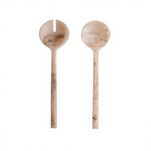 Ensemble de saladiers en résine au design tendance pour mariage, durable, réutilisable, ustensiles de cuisine, vaisselle, outils à salade - Product Image 1
