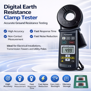 Testeur de résistance numérique portable Kyoritsu 4200 True RMS avec pince de terre, 0,05-1500ω, neuf et original - Product Image 6