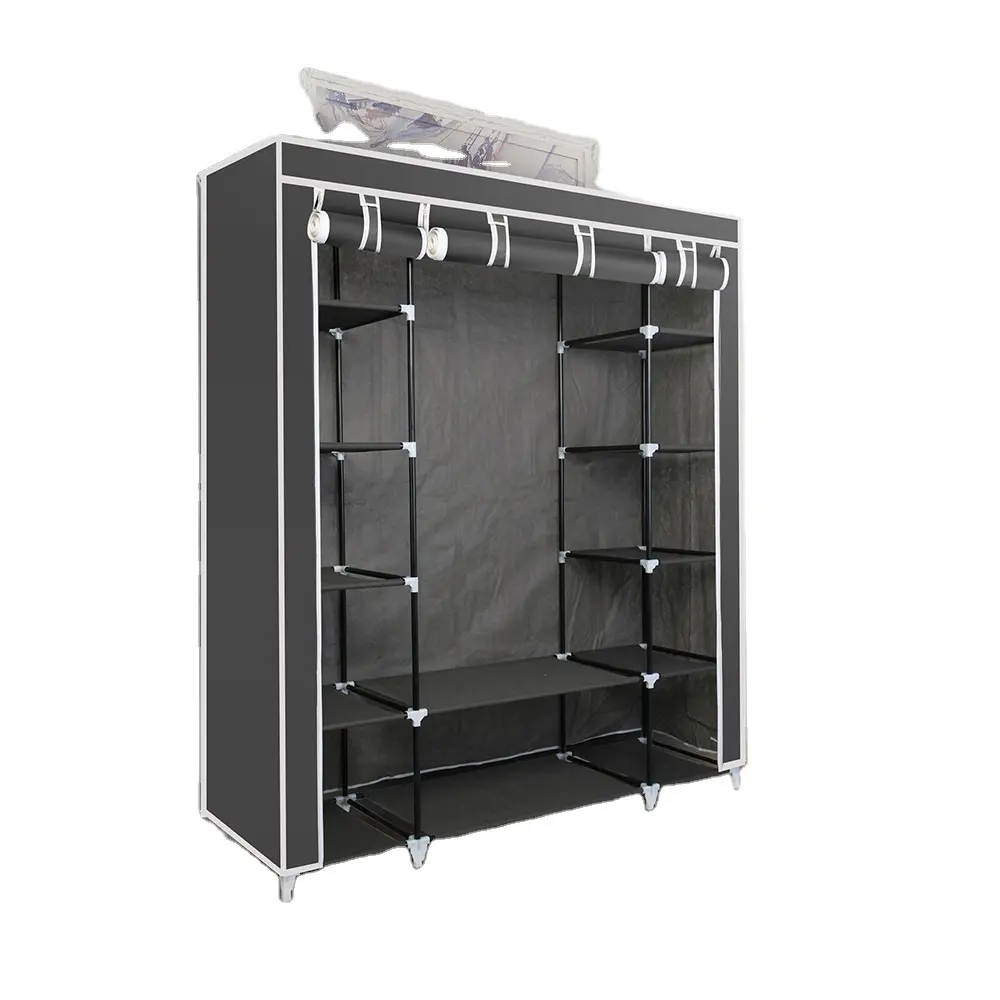 Personalized Design Plastic Non-Woven Fabric Cabinet Storage Organizer Wardrobe with Storage Space