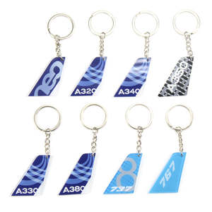 Gran oferta Boeing <span class=keywords><strong>Airbus</strong></span> <span class=keywords><strong>A320</strong></span> A350 llavero de cola de avión llavero de acrílico para regalos de aviación - Product Image 1