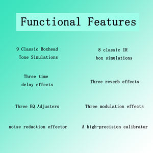 Vendita calda Tank-G riduzione del rumore multi-funzione pedali per <span class=keywords><strong>chitarra</strong></span> elettrica effetto <span class=keywords><strong>chitarra</strong></span> con riverbero ritardato - Product Image 6