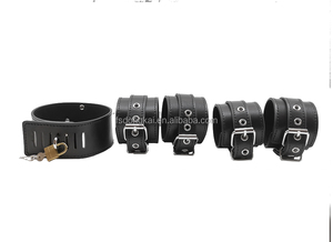 DK Source Factory SM Game Play Sex Toy Set PU Bondage Fetish Restraints Kit pour Couples Menottes Fouets Cosplay BDSM Bondage Set - Product Image 3