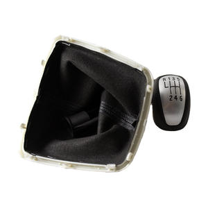 Poignée de levier de vitesses 5 vitesses en cuir ergonomique noir pour Renault Clio 3 III, pièce de modification FCT-74 - Product Image 2