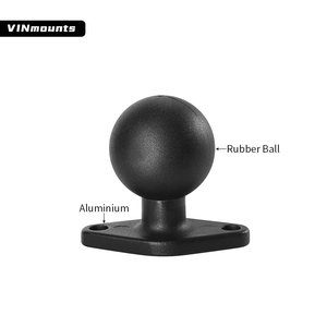 VINmounts แฮนด์จับแบบ Double U-Bolt พร้อมขาจับแบบ Double Ball Mount และแขนขนาดกลาง สำหรับรางขนาดเส้นผ่านศูนย์กลาง 13 ถึง 33 มม. สำหรับรถ ATV/มอเตอร์ไซค์ - Product Image 5