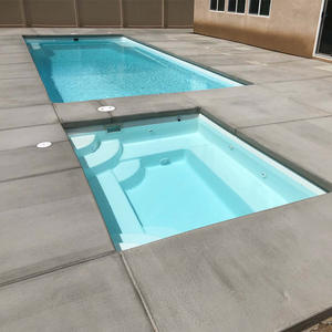 Fibre de verre de qualité supérieure frp bleu 22ft préfabriqué dans le <span class=keywords><strong>sol</strong></span> piscines creusées profondes piscines natation extérieure avec échelle - Product Image 2