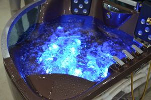 קפה ברור אקריליק מיוחד גודל אדם כפול צבעוני אמבטיה אמבטיה אמבטיה פינתית מידות whirlpool עיסוי אמבטיות - Product Image 6