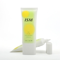 Tube souple plat en PE de 60 ml personnalisable pour crème dépilatoire ISM Ice Pure, crème pour les mains, crème pour le visage, crème solaire