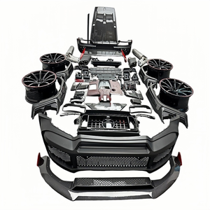 Convient pour Mercedes Benz Classe <span class=keywords><strong>G</strong></span> W464 463 G63 modifiée avec kit carbone sec Babos G900 Rocket, comprenant lèvres avant et arrière et ailerons de queue. - Product Image 1