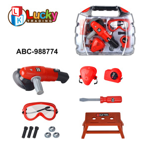 Jouets de rôle pour enfants Luckytoys, jeux de simulation, ensemble d'outils de réparation pour tout-petits avec boîte en plastique portable - Product Image 5