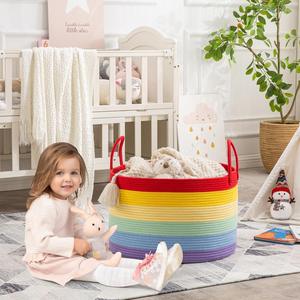 Bolsa de Cuerda de Algodón de Moda, Cesta de Almacenamiento para Mamá, Organizador de Pañales, Bolsa de Mano - Product Image 3