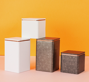 Elegante Scatola Regalo <span class=keywords><strong>in</strong></span> Metallo Composito con Chiusura a Scatto, Design Quadrato <span class=keywords><strong>in</strong></span> Tinta Unita, 90 Pezzi - Product Image 2