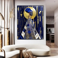 Décoration de salon, toile graffiti, affiche moderne de femmes africaines, impression d'art mural africain, peinture