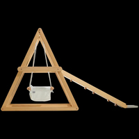 Mobilier d'escalade moderne en bois pour enfants Cadre d'escalade d'intérieur pour filles et garçons Montessori pour enfants avec toboggan et balançoire