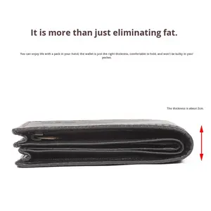 <span class=keywords><strong>กระเป๋า</strong></span>สตางค์หนังแท้ผู้ชายแบบพับได้ สไตล์เรโทร ดีไซน์ใหม่ ทันสมัย เหมาะสำหรับธุรกิจ - Product Image 4