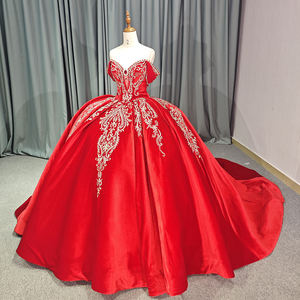 Jancember 6755 Vestidos de noche con patrón de encaje rojo tradicional Vestidos De Noite De Luxo - Product Image 1