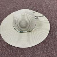 Multiple Styles Chapeau de paille à la mode pour femmes Chapeau en papier crochet fait à la main pour adultes Convient pour les voyages d'été et les sorties