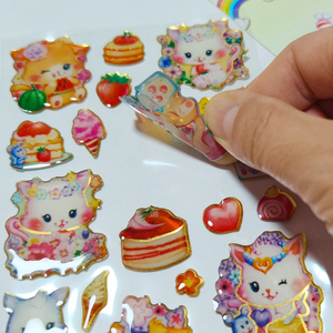 Pegatinas Adhesivas Removibles Reutilizables de PVC 3D con Forma de Animales de Dibujos Animados, Lindas, Ecológicas y de Alta Calidad para Niños - Product Image 1