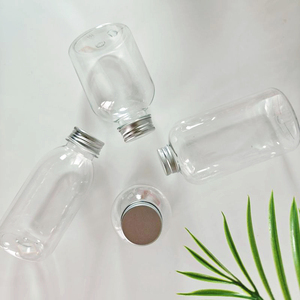 Rõ Ràng Chai Rỗng Cho Nước Trái Cây Làm Đầy 250Ml 350Ml Vòng Pet Nước Giải Khát Chai Nhựa 8Oz Mason Côn Pet Chai Với Bạc Nắp - Product Image 3