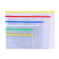 Pochette de classement transparente en PVC personnalisable avec fermeture éclair, haute qualité, marque Gzbjjx, modèle à fermeture à glissière, pour documents et dossiers, bord scellé